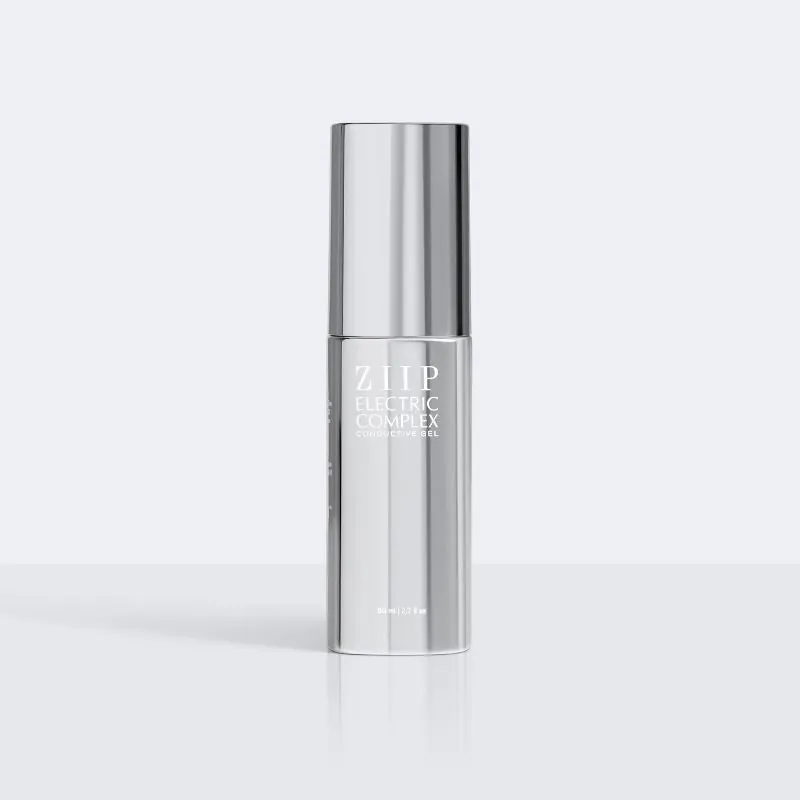 Bottle of ZIIP Electric Complex Gel on a light background